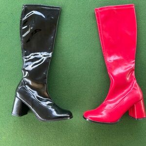 Harley Quinn Black and Red Women's Boots
